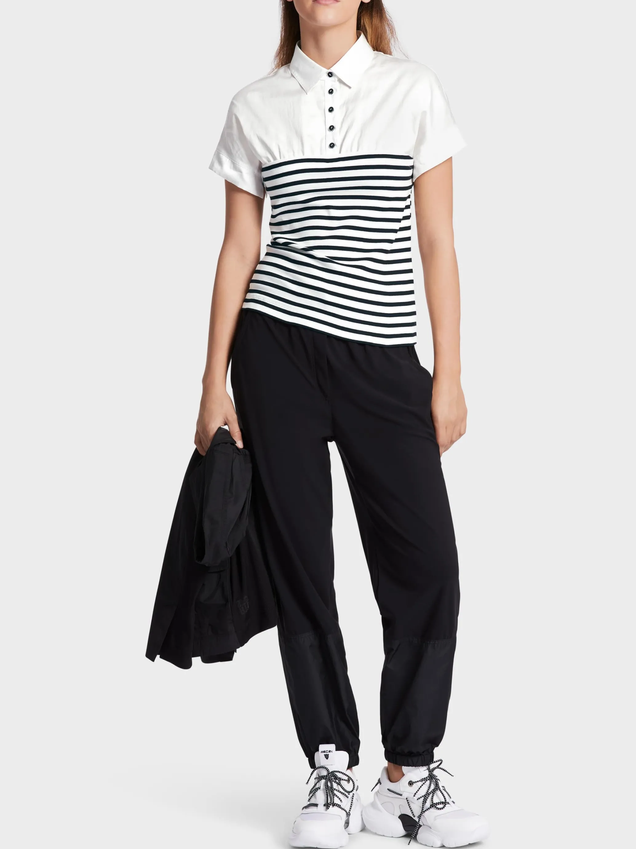 BLUSE IM MATERIALMIX-Marc Cain Clearance