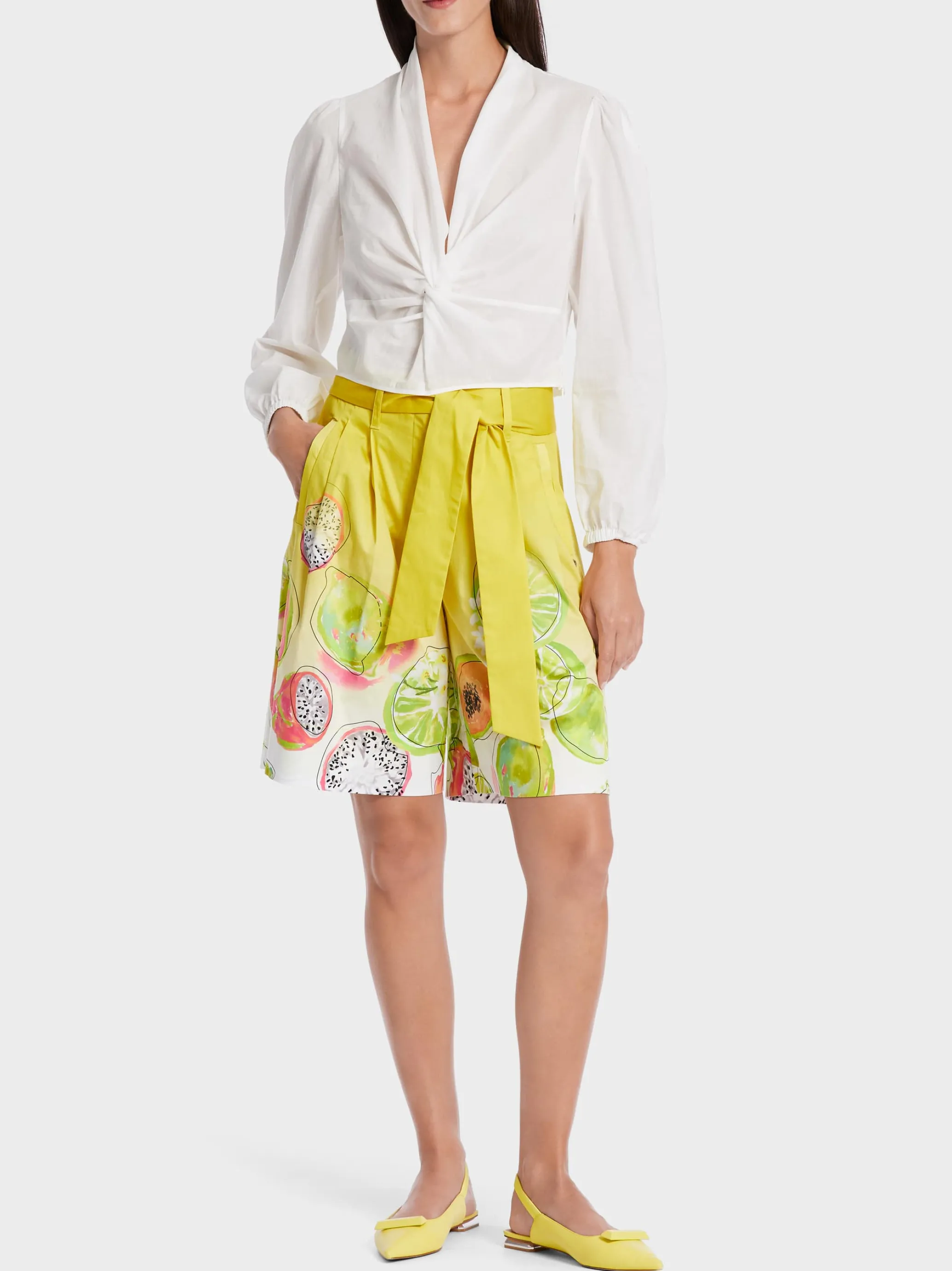 BLUSE MIT KNOTEN-DETAIL-Marc Cain Hot