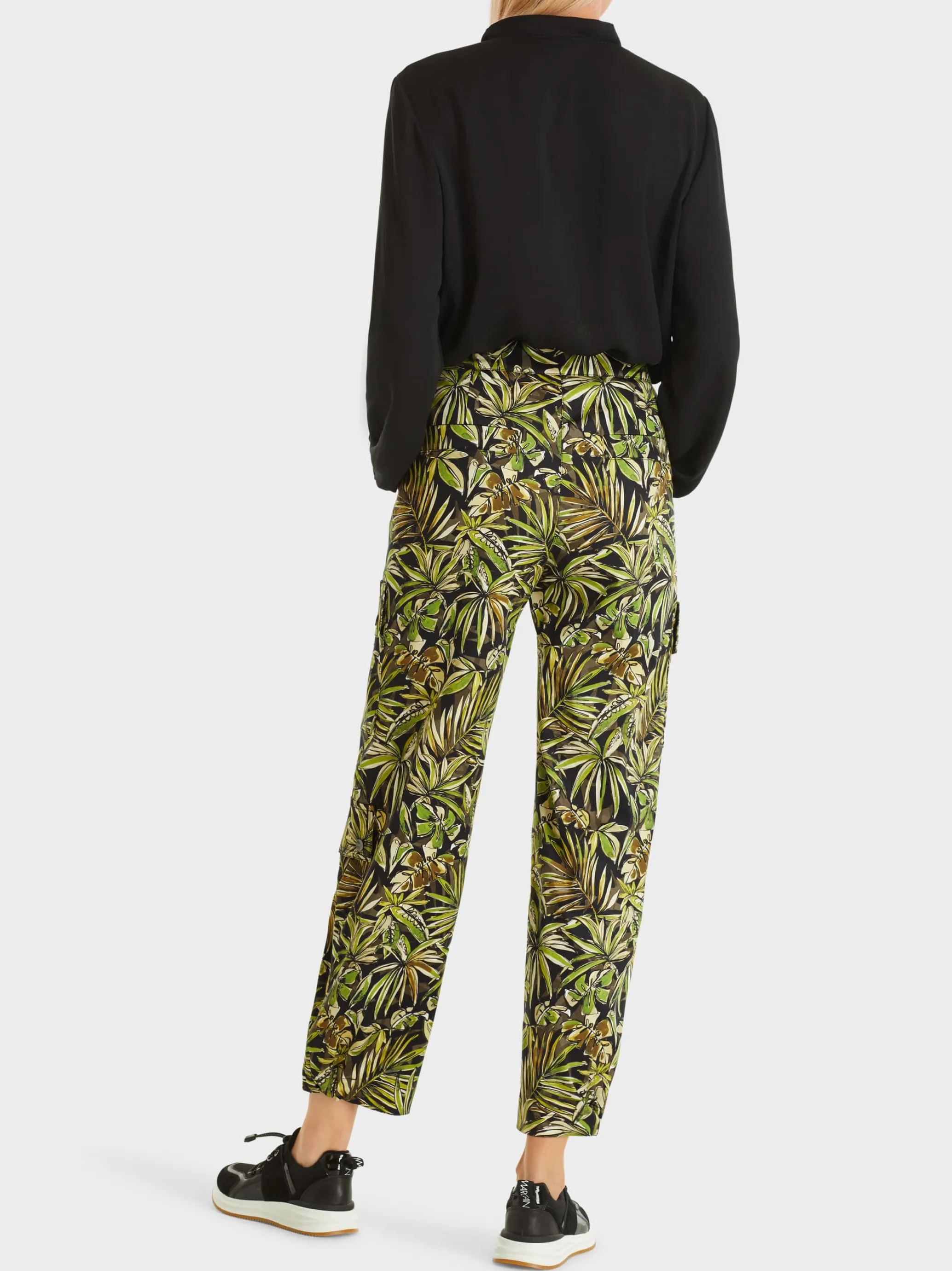 CARGOHOSE RENTON MIT FLORALEM PRINT-Marc Cain Store