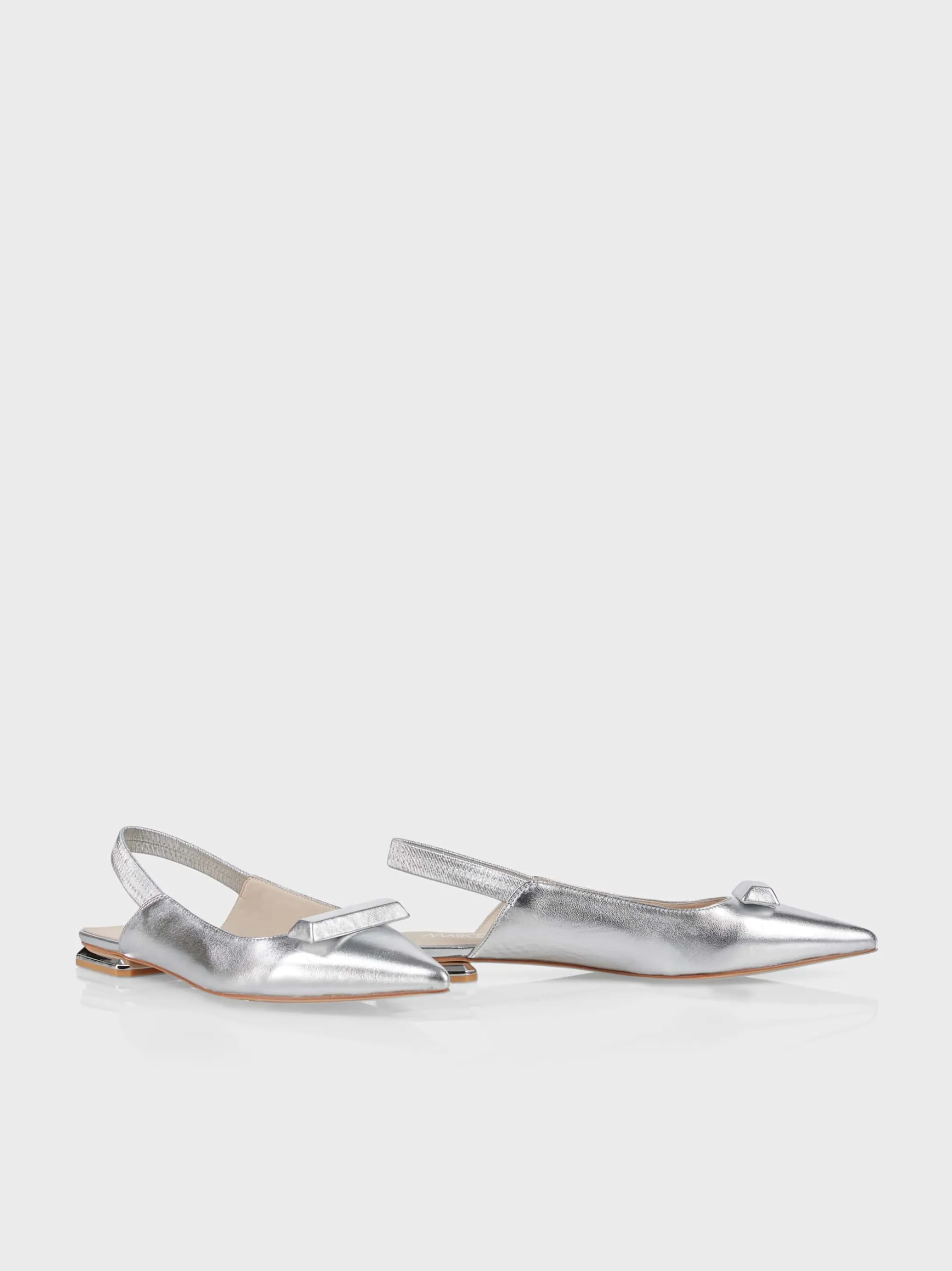 FLACHE SLINGS IN SILBER-Marc Cain New