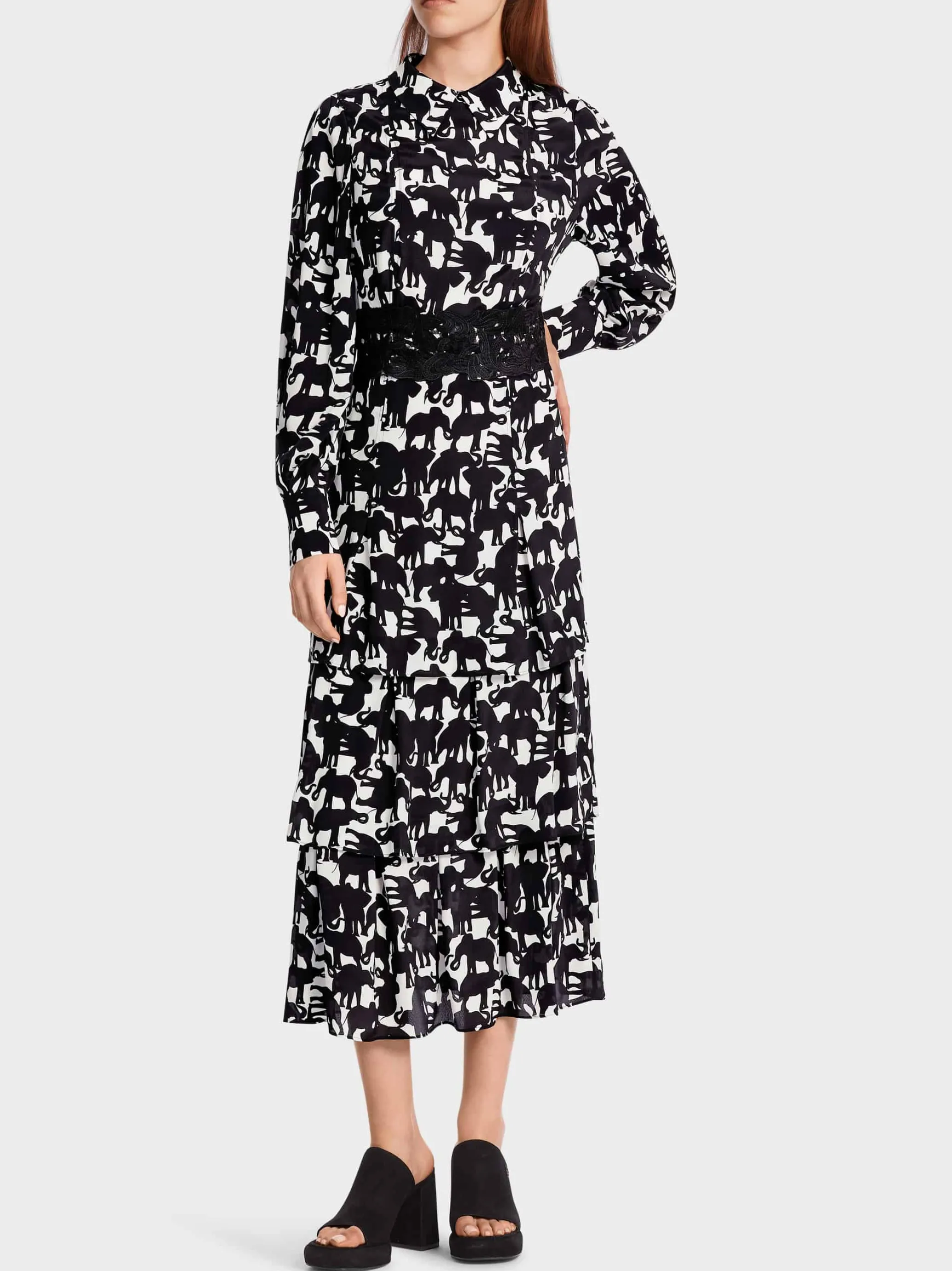 KLEID MIT SEIDE-Marc Cain Outlet