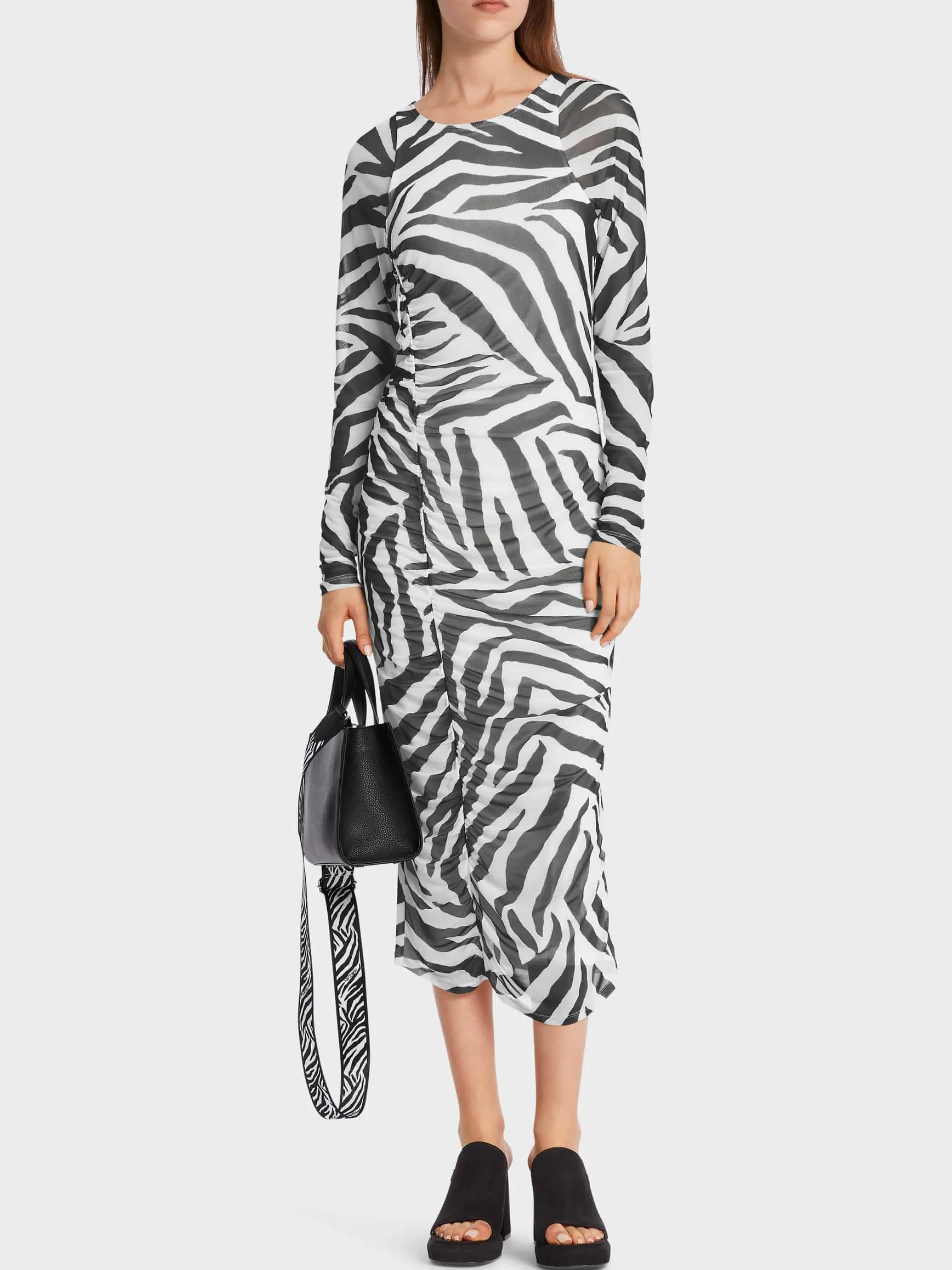 KLEID MIT SMOK-DETAILS-Marc Cain Cheap