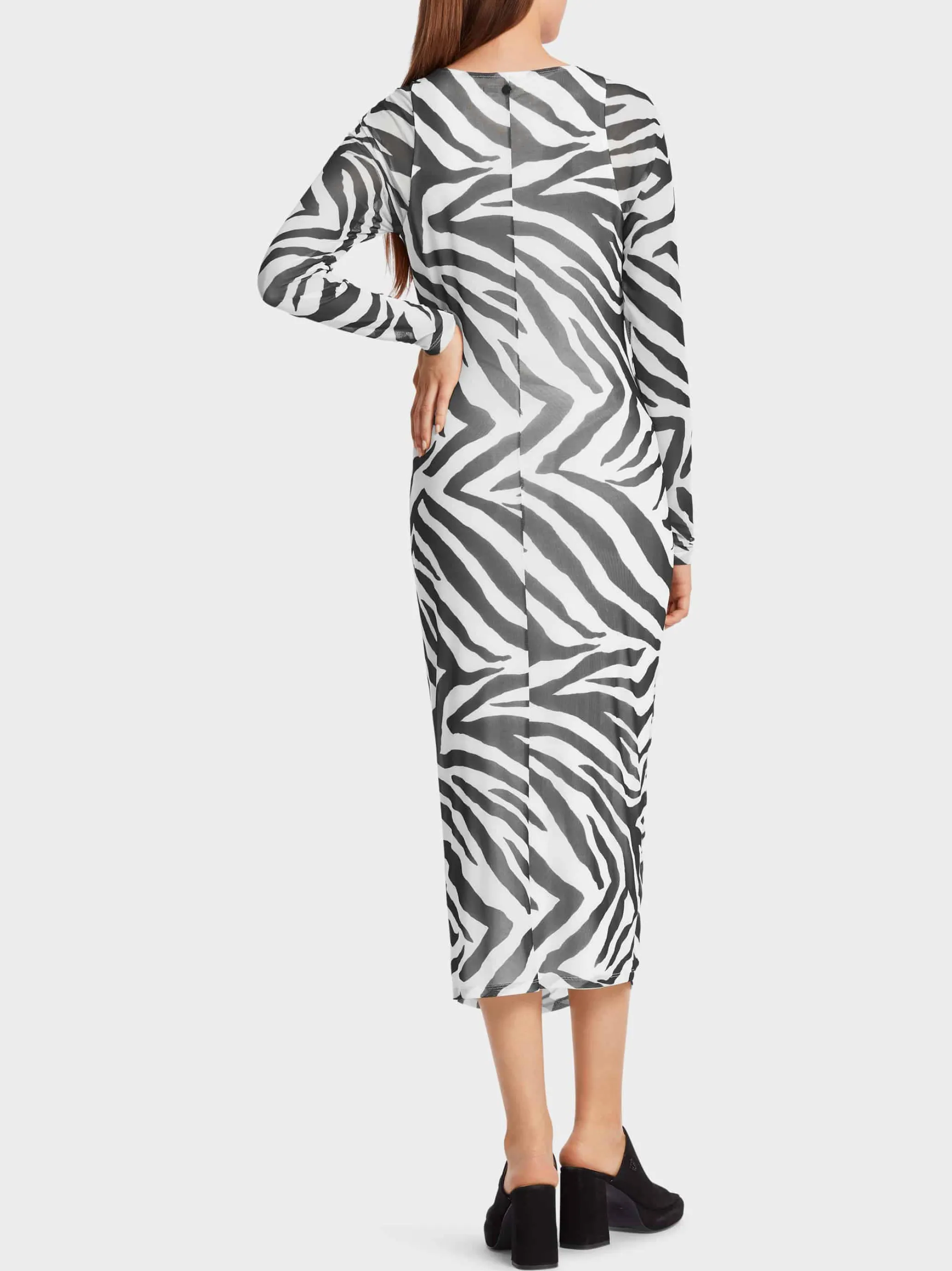 KLEID MIT SMOK-DETAILS-Marc Cain Cheap