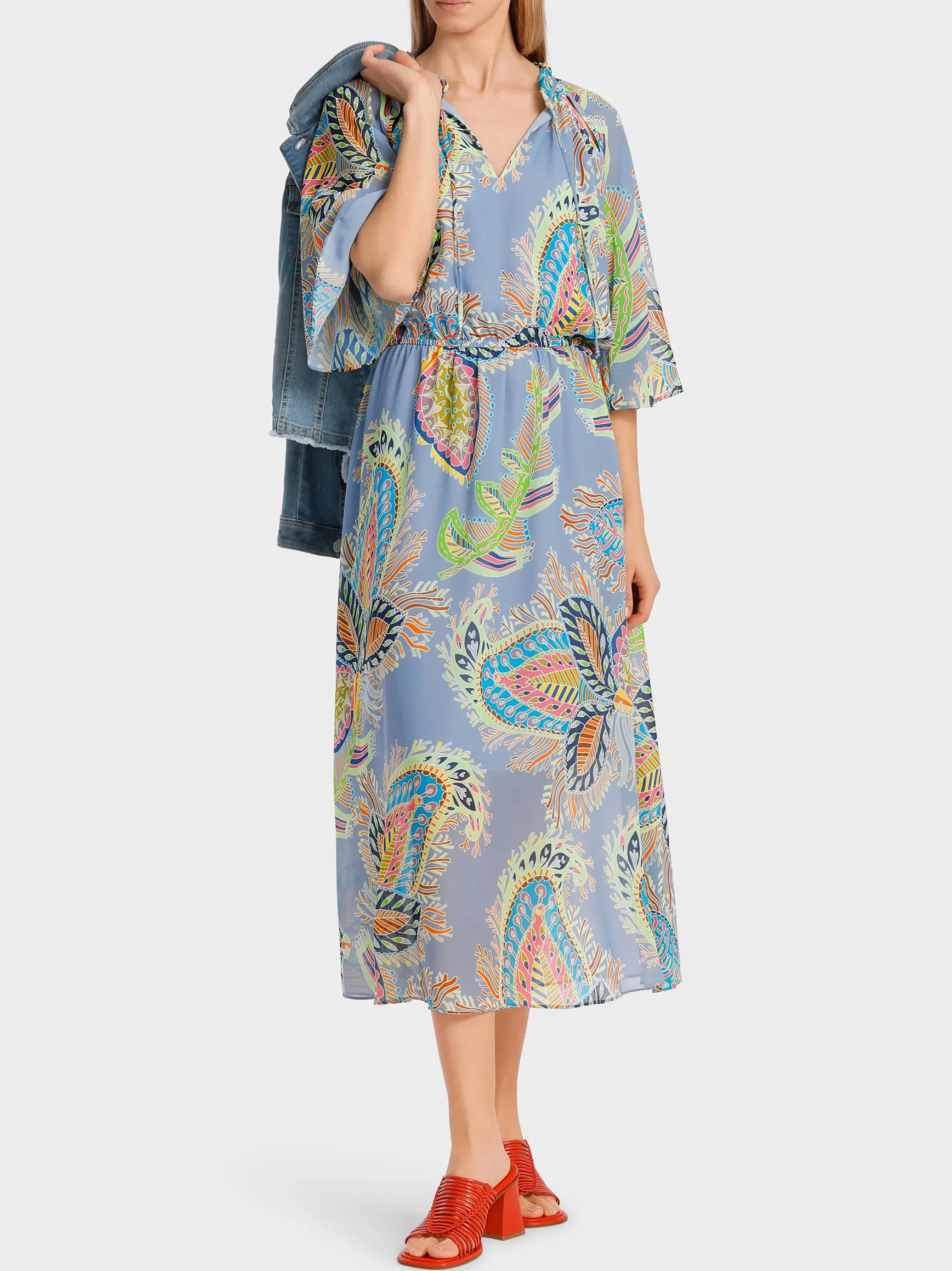 KLEID MIT STILISIERTEM PAISLEY-PRINT-Marc Cain Cheap