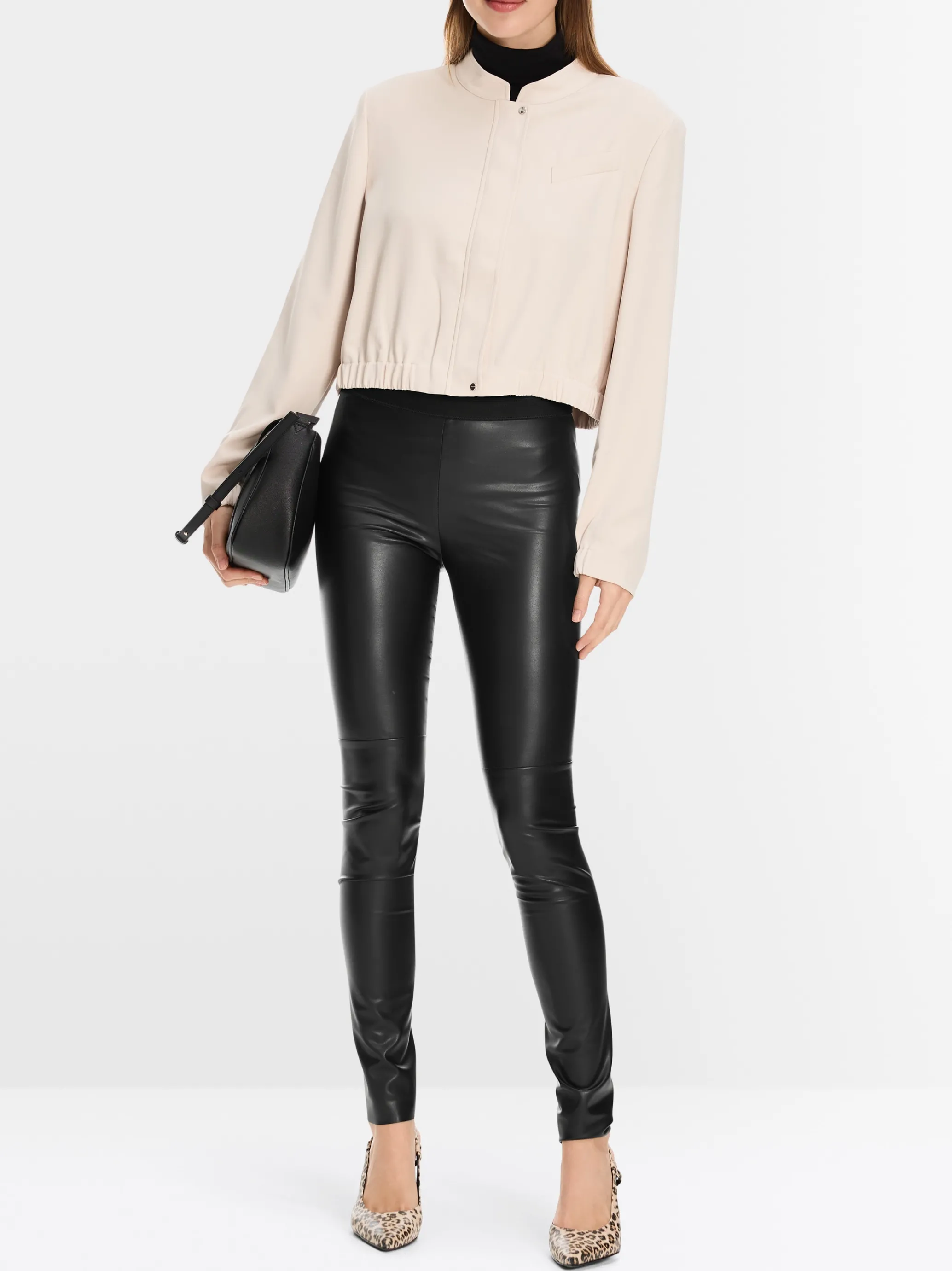 LEGGINGS AUS KUNSTLEDER-Marc Cain Online