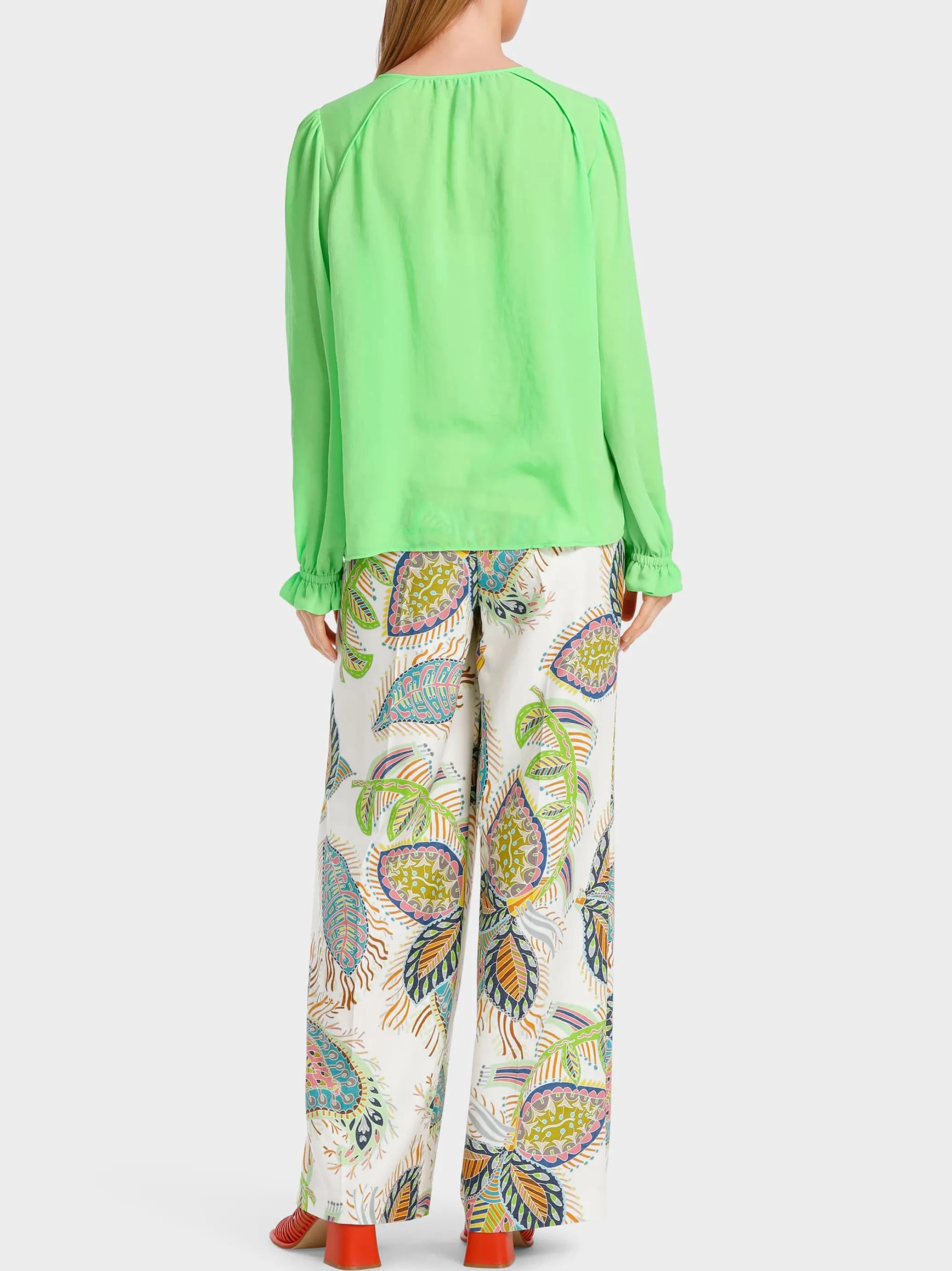 LEICHTE BLUSE AUS RECYCELTEM POLYESTER-Marc Cain Fashion