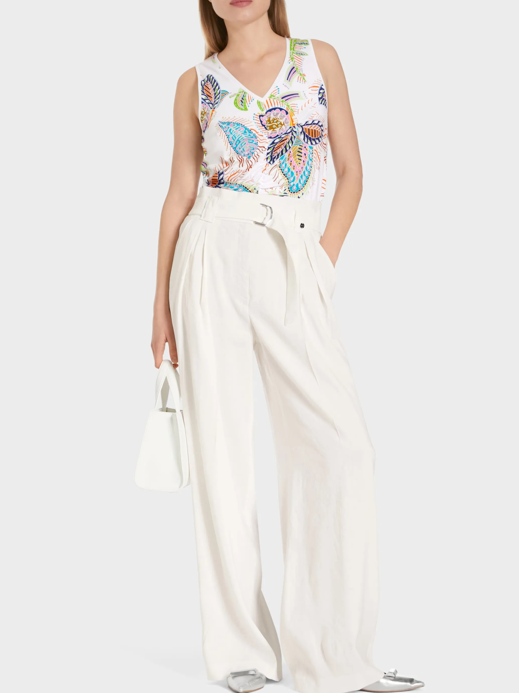 MODELL WICHITA – HOSE IM PAPERBAG-STYLE-Marc Cain Fashion