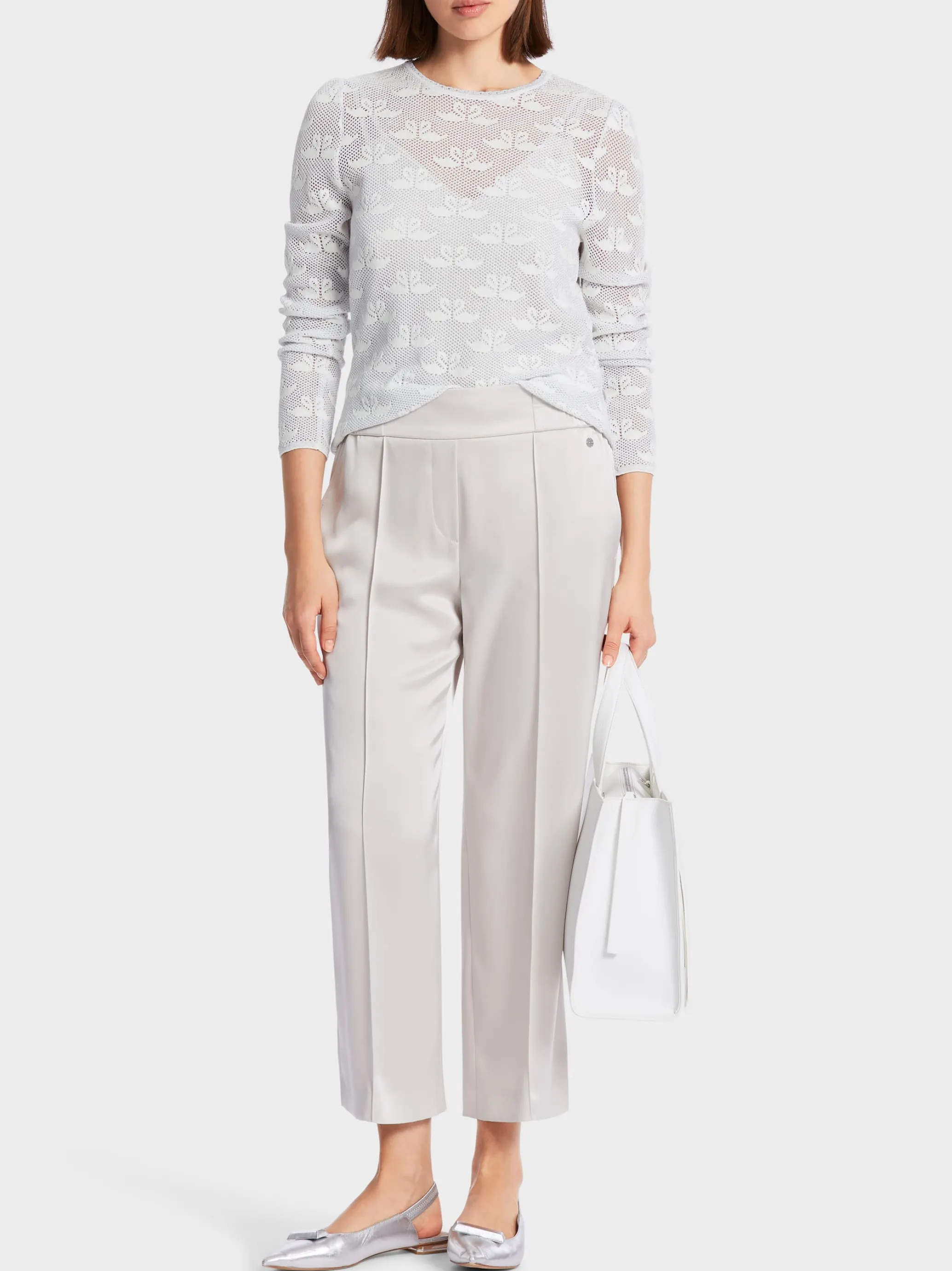 NETZ-PULLOVER KNITTED IN GERMANY-Marc Cain Clearance
