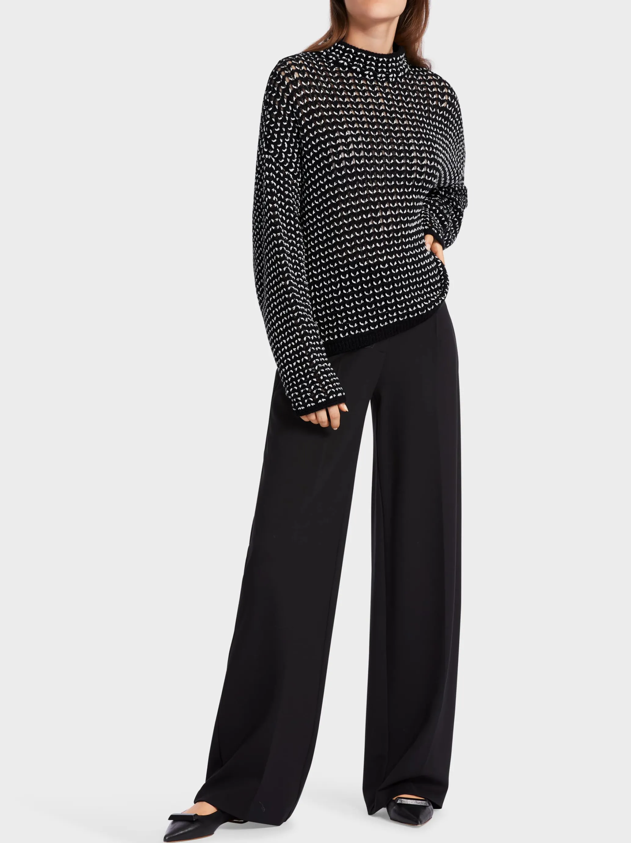 OVERSIZED-PULLOVER KNITTED IN GERMANY-Marc Cain Discount
