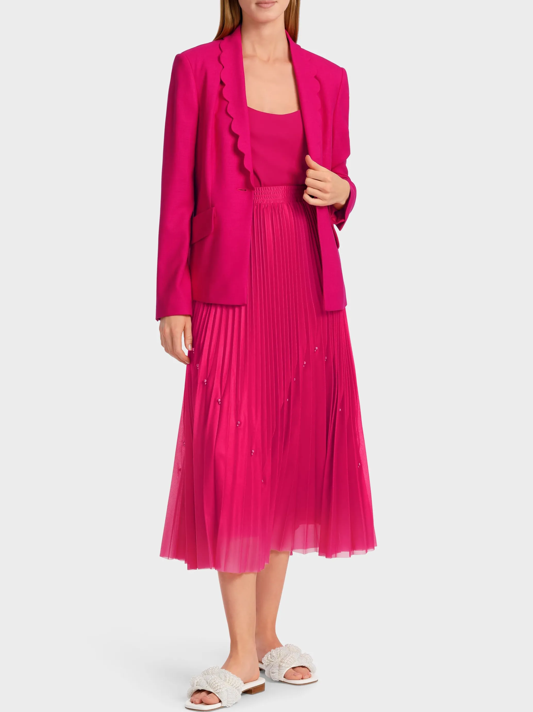 PLISSEEROCK MIT PERLEN-Marc Cain Store