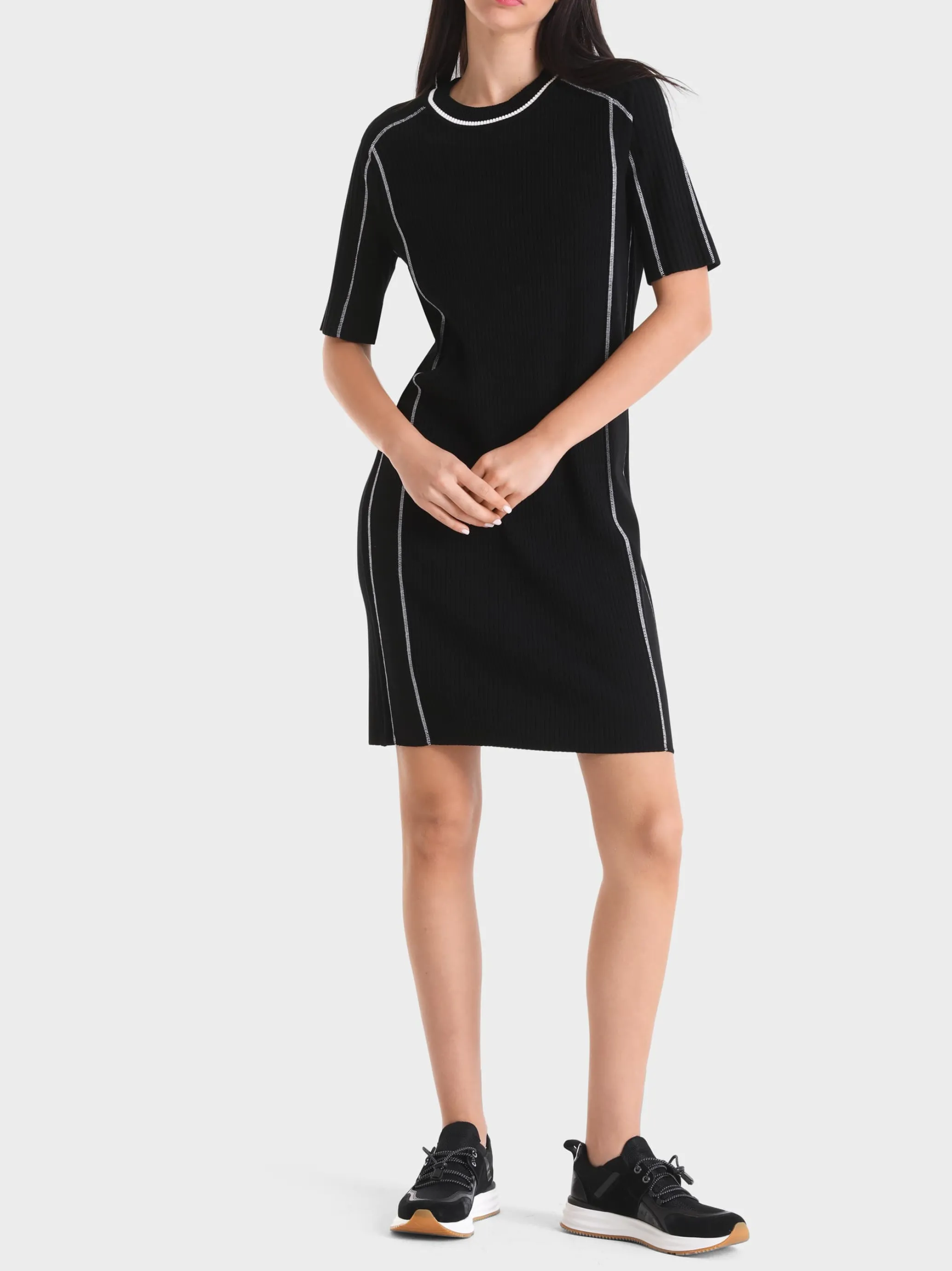 „RETHINK TOGETHER" KLEID AUS VISKOSEMIX-Marc Cain Cheap