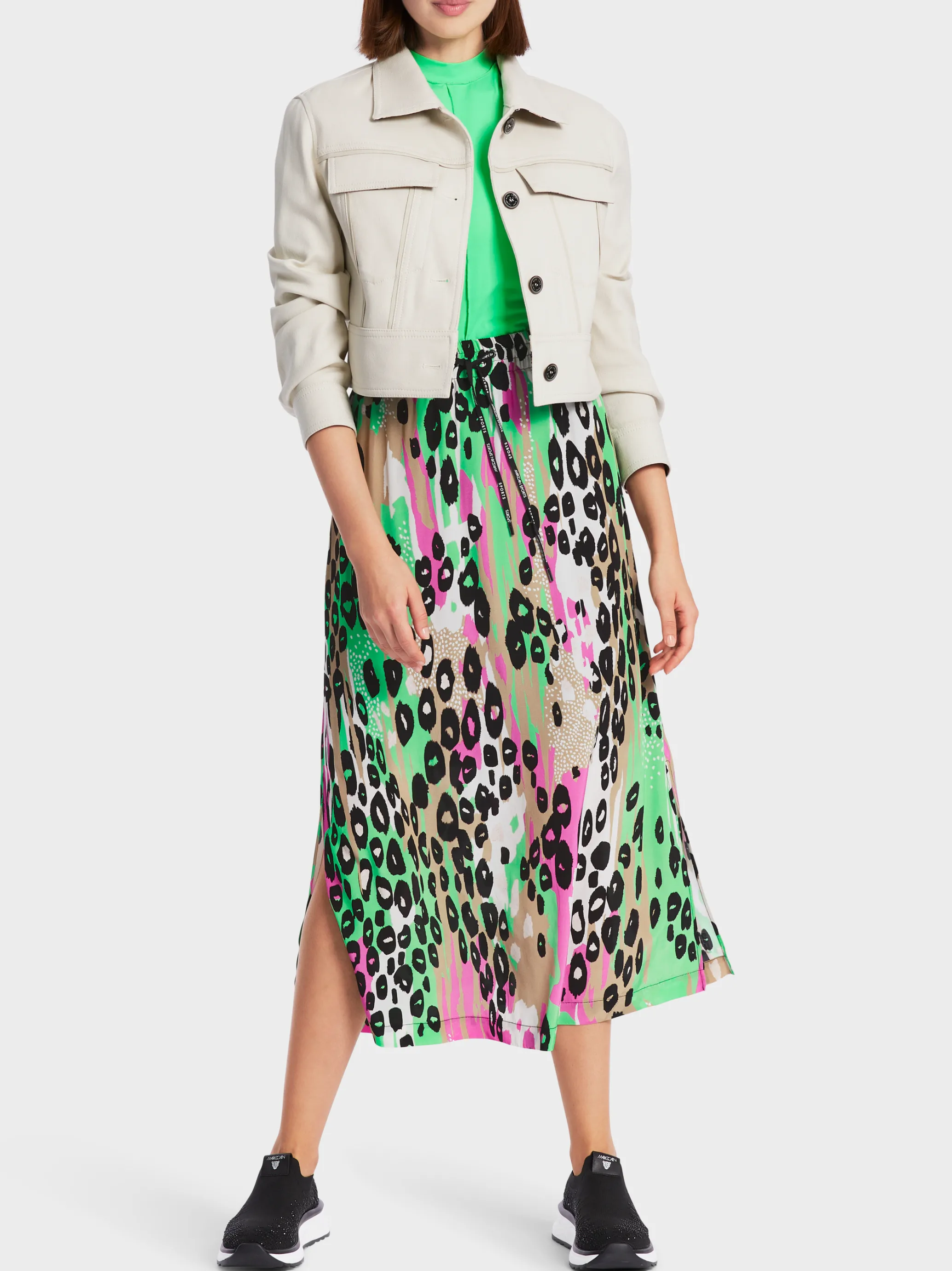 ROCK AUS VISKOSE "RETHINK TOGETHER"-Marc Cain Discount
