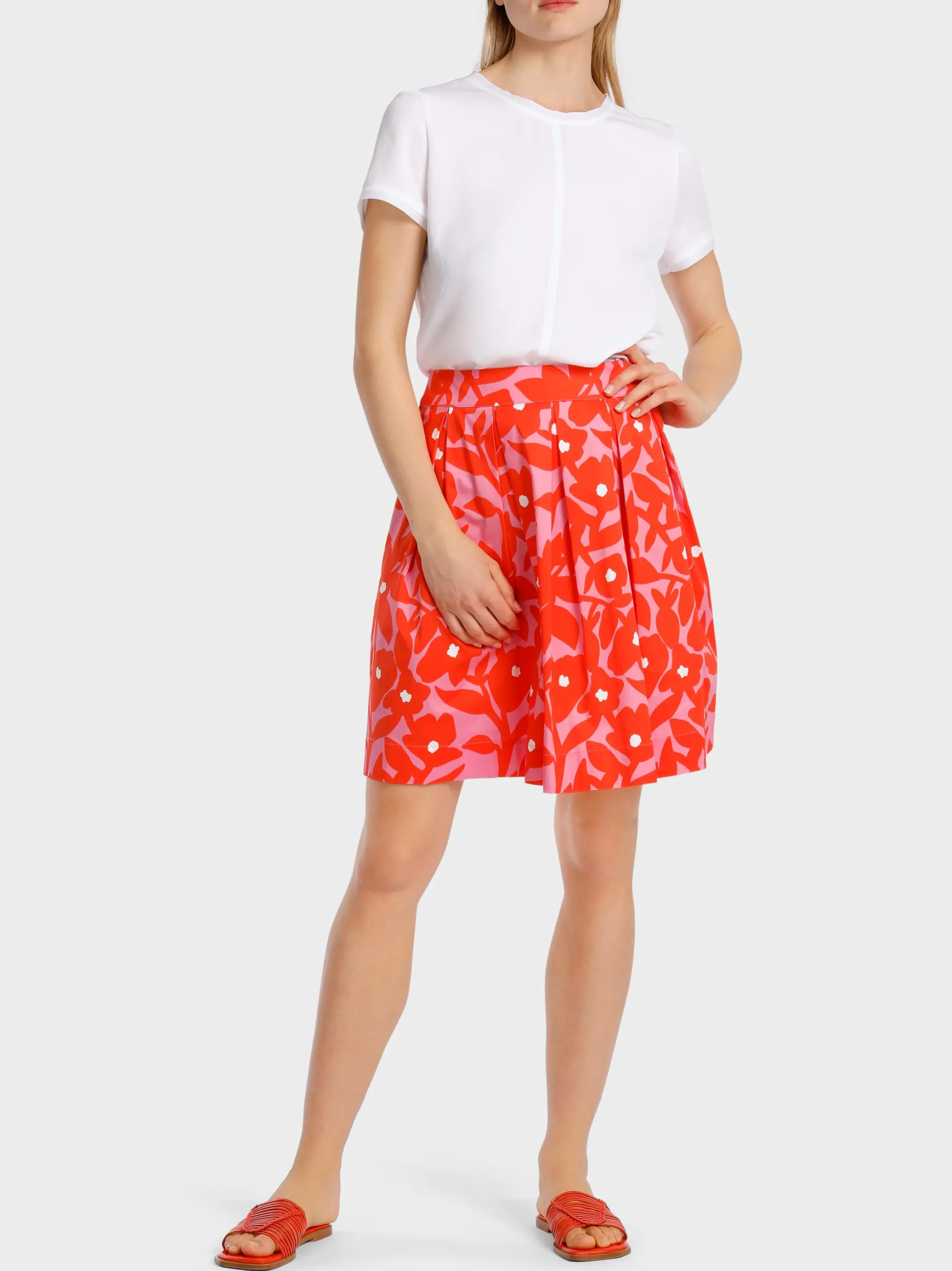 ROCK MIT TONIGEM BLUMENPRINT-Marc Cain Clearance