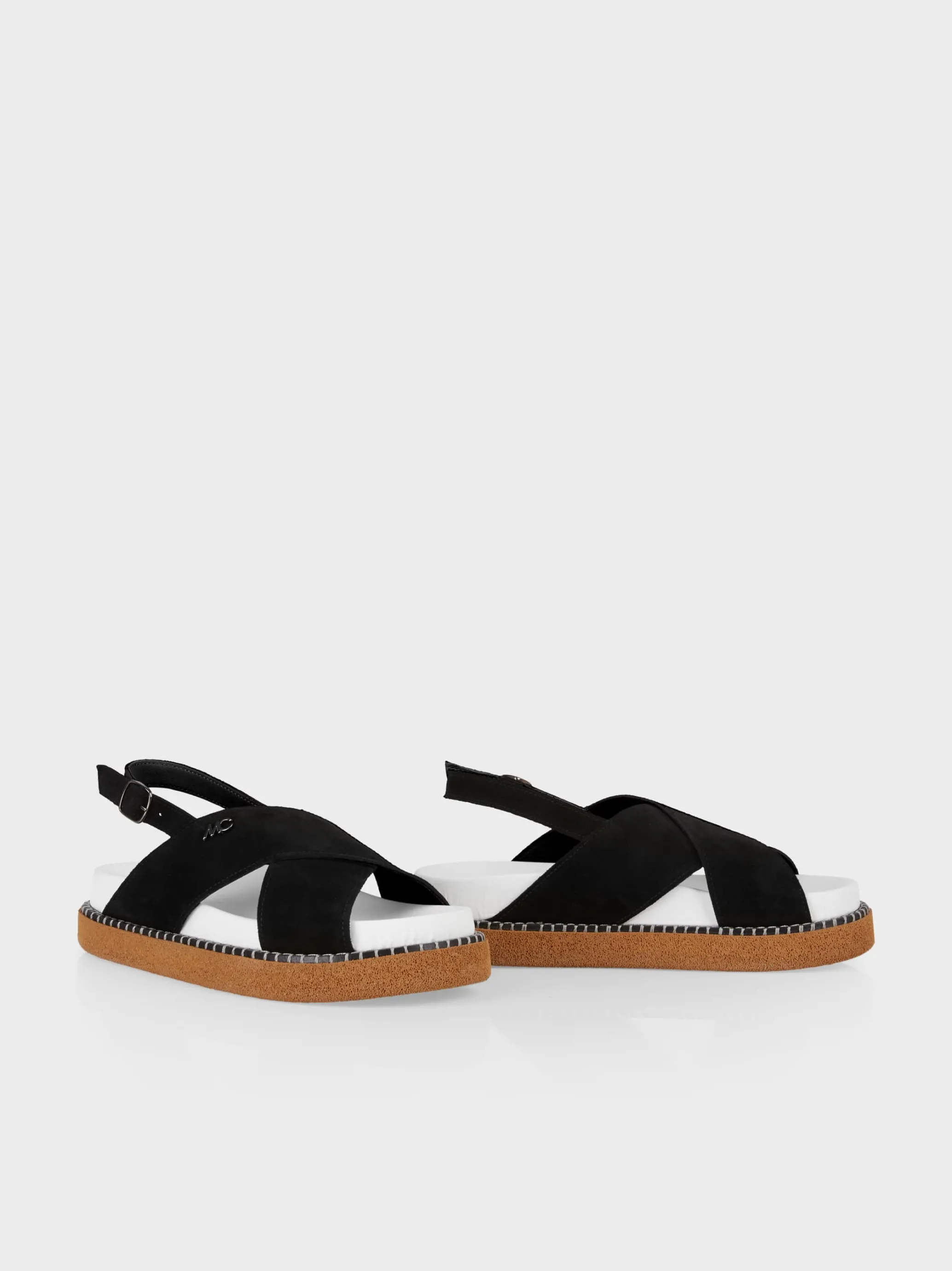 SANDALEN MIT KREUZRIEMEN-Marc Cain Fashion