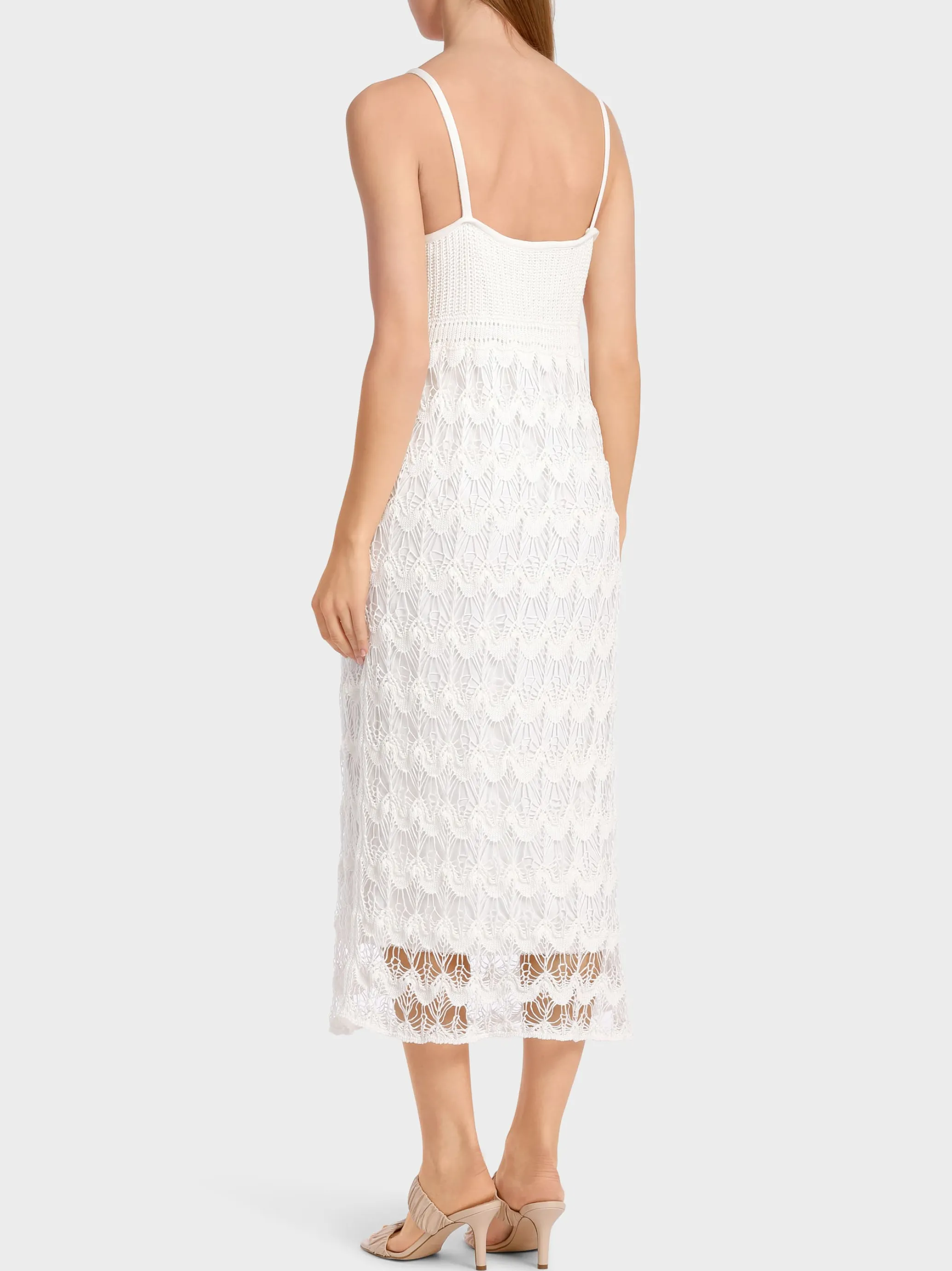 SCHMALES SPITZENKLEID “RETHINK TOGETHER”-Marc Cain Sale