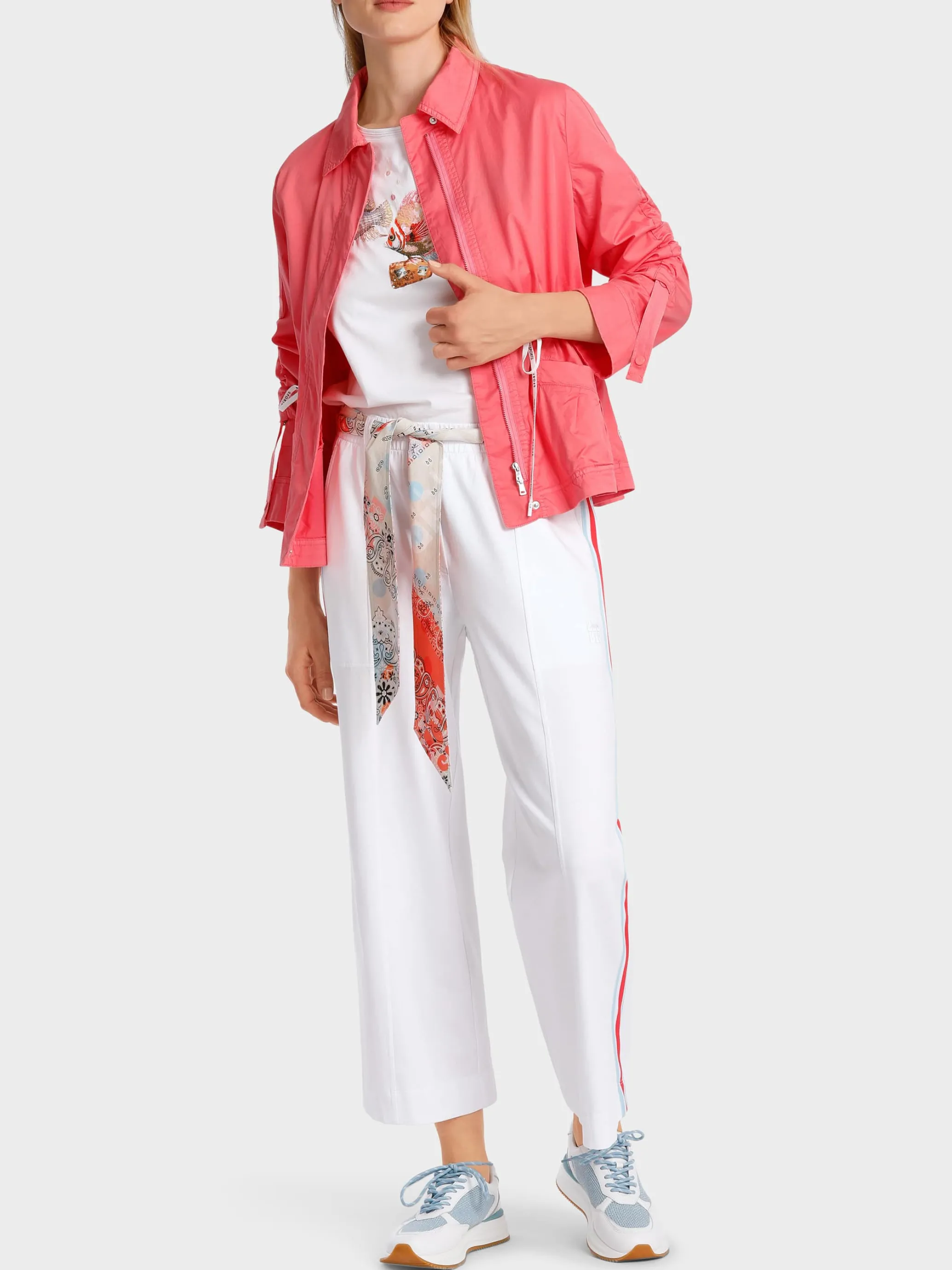 SPORTIVE JACKE AUS COTTONSTRETCH-Marc Cain Clearance