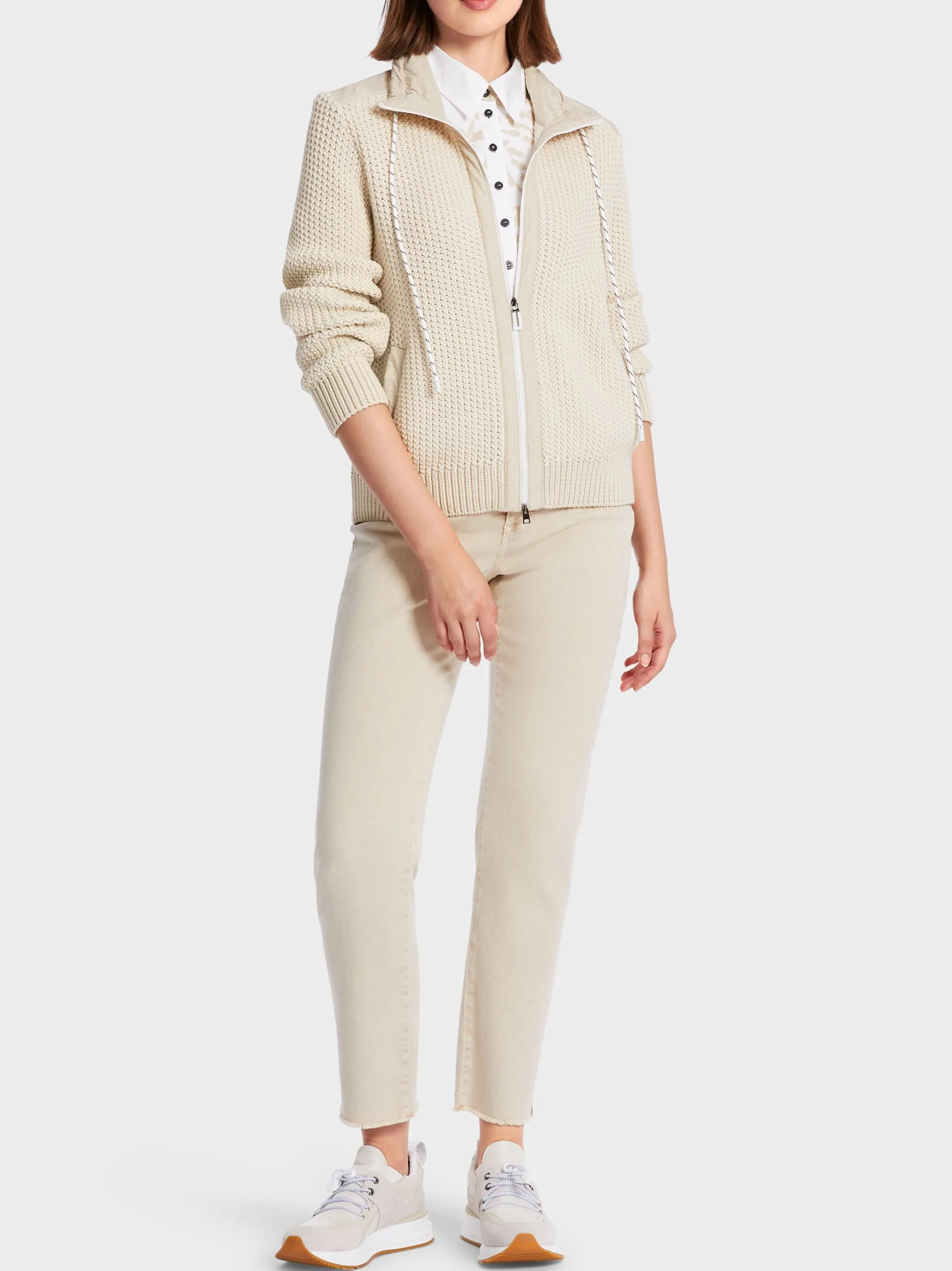 SPORTIVER CARDIGAN KNITTED IN GERMANY-Marc Cain Best Sale