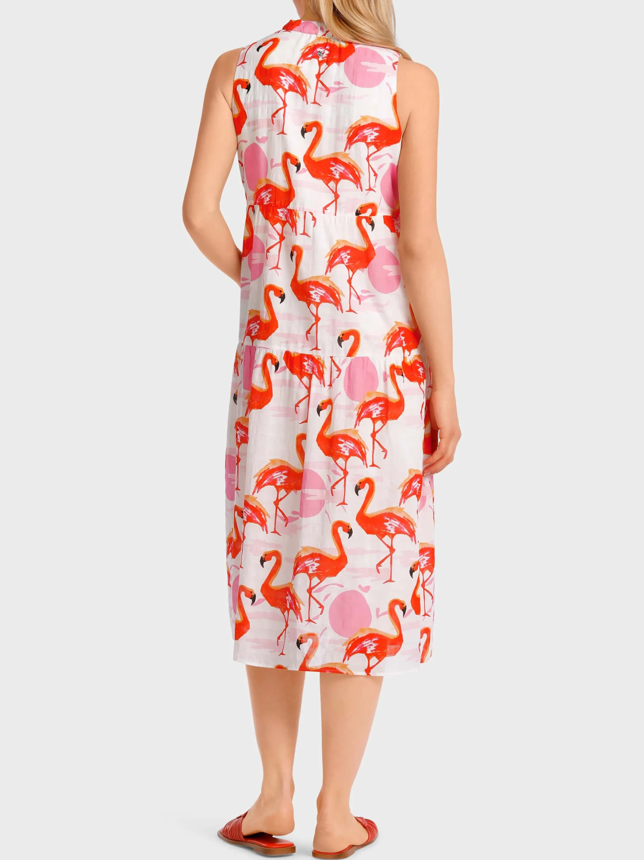 STUFENKLEID MIT FLAMINGO-PRINT-Marc Cain Best Sale