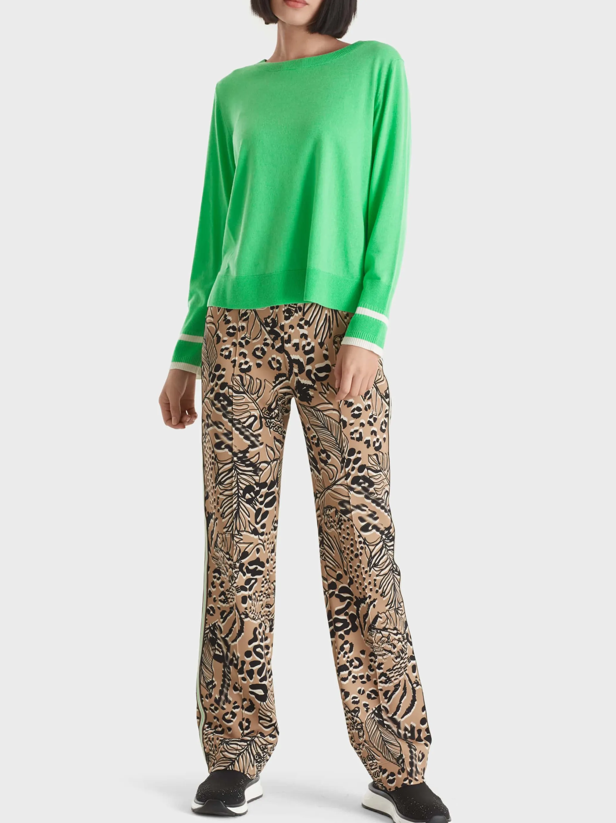 SWEATER MIT KASCHMIR "RETHINK TOGETHER"-Marc Cain Hot
