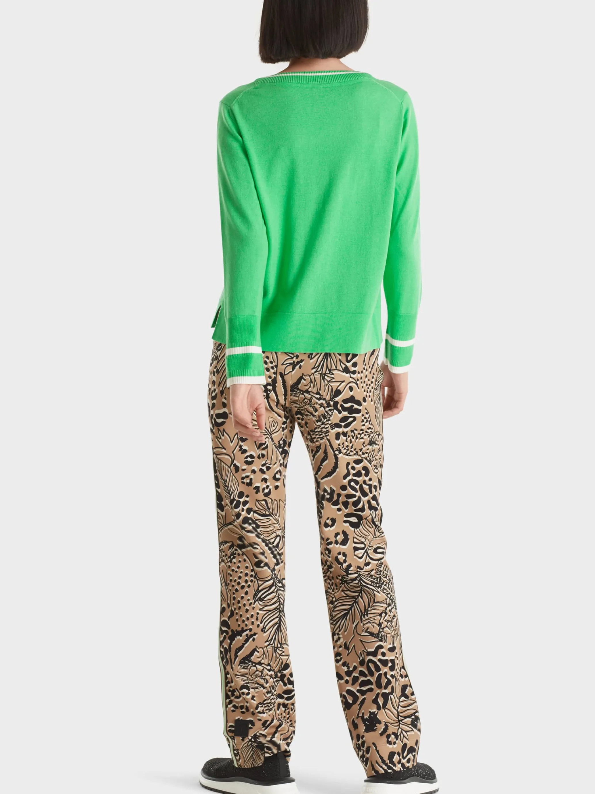 SWEATER MIT KASCHMIR "RETHINK TOGETHER"-Marc Cain Hot