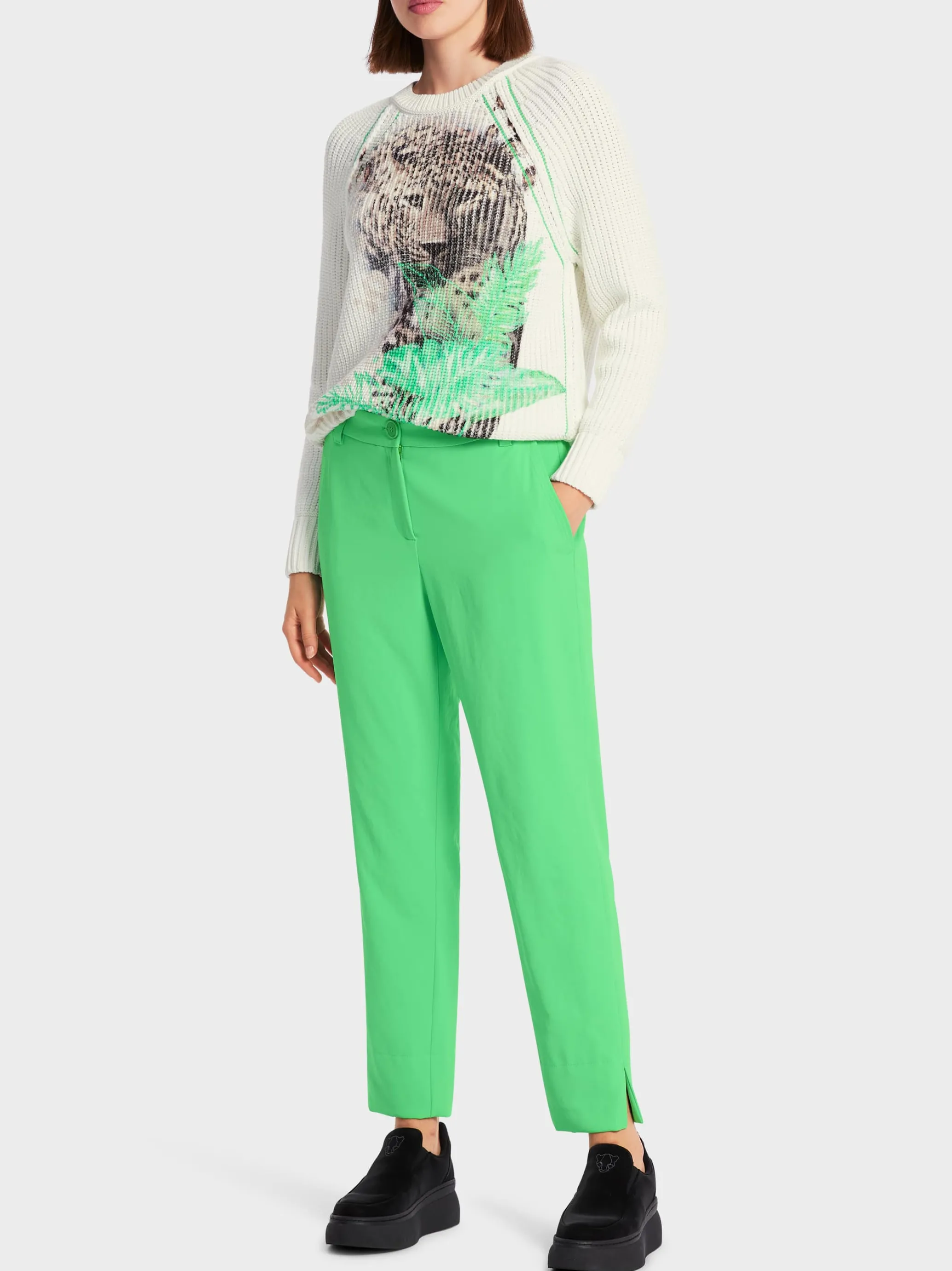 SWEATER MIT PRINT – KNITTED IN GERMANY-Marc Cain Discount