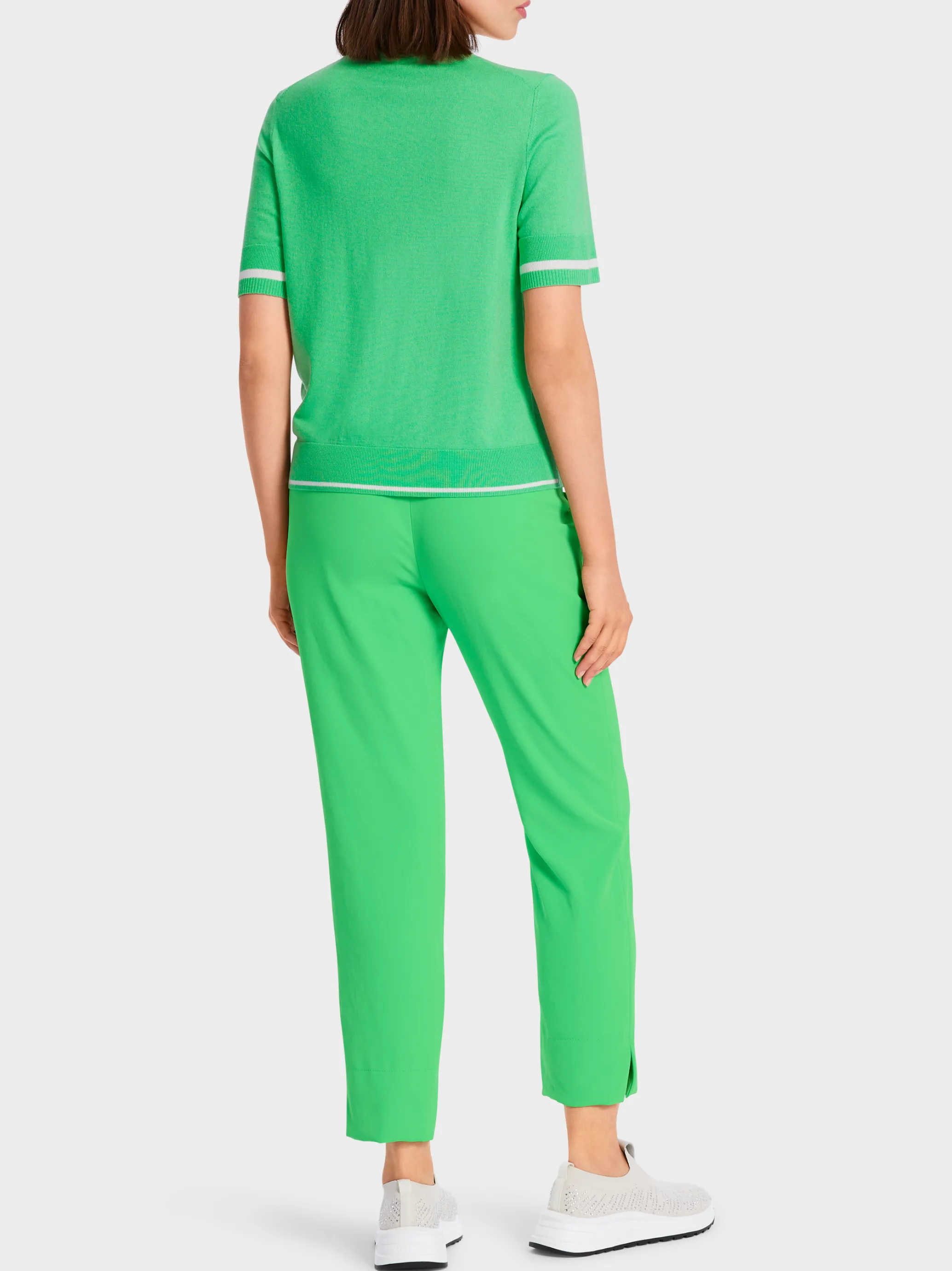 SWEATER MIT ZIPP "RETHINK TOGETHER"-Marc Cain Cheap