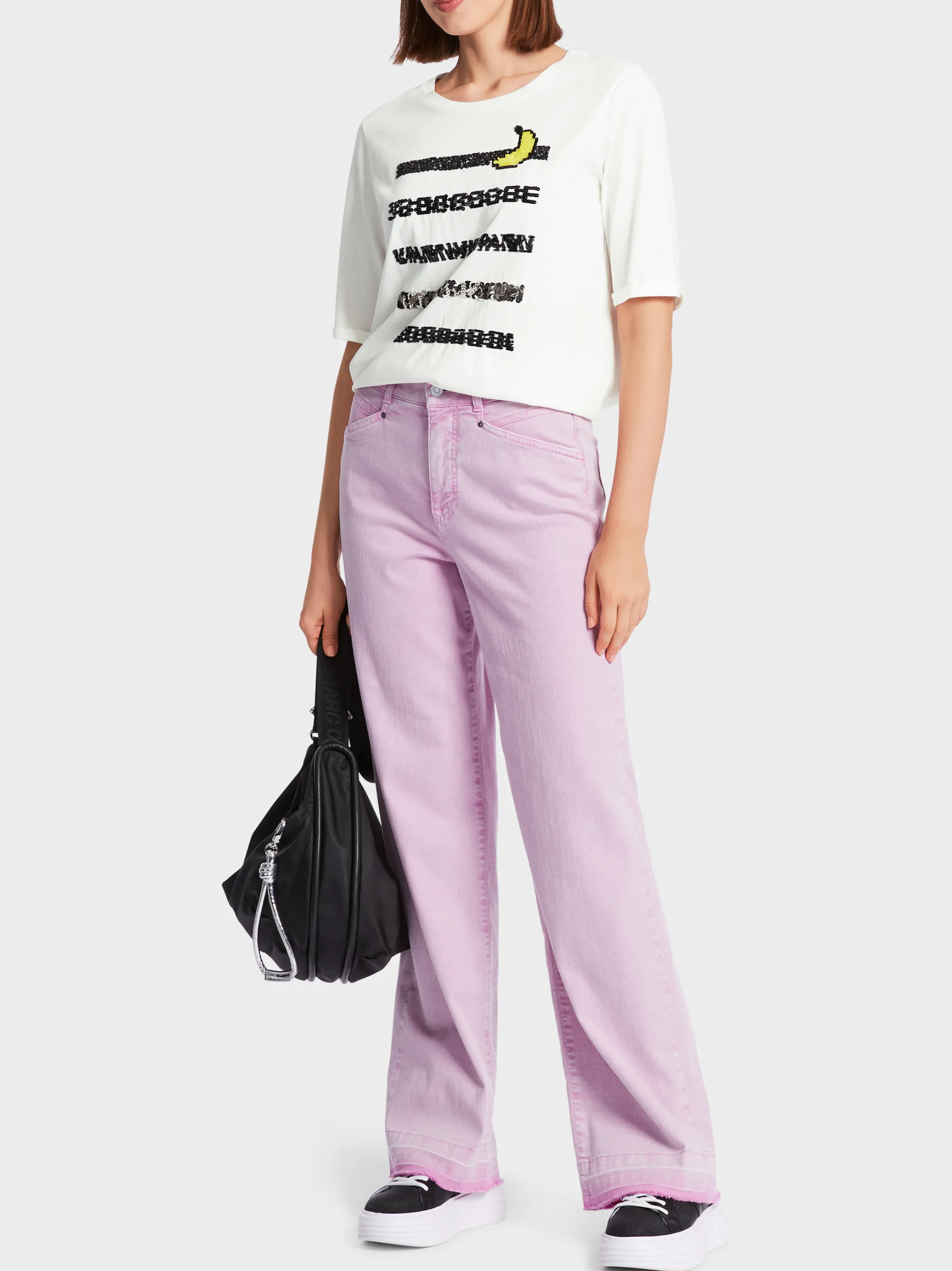T-SHIRT MIT APPLIKATIONEN-Marc Cain Store