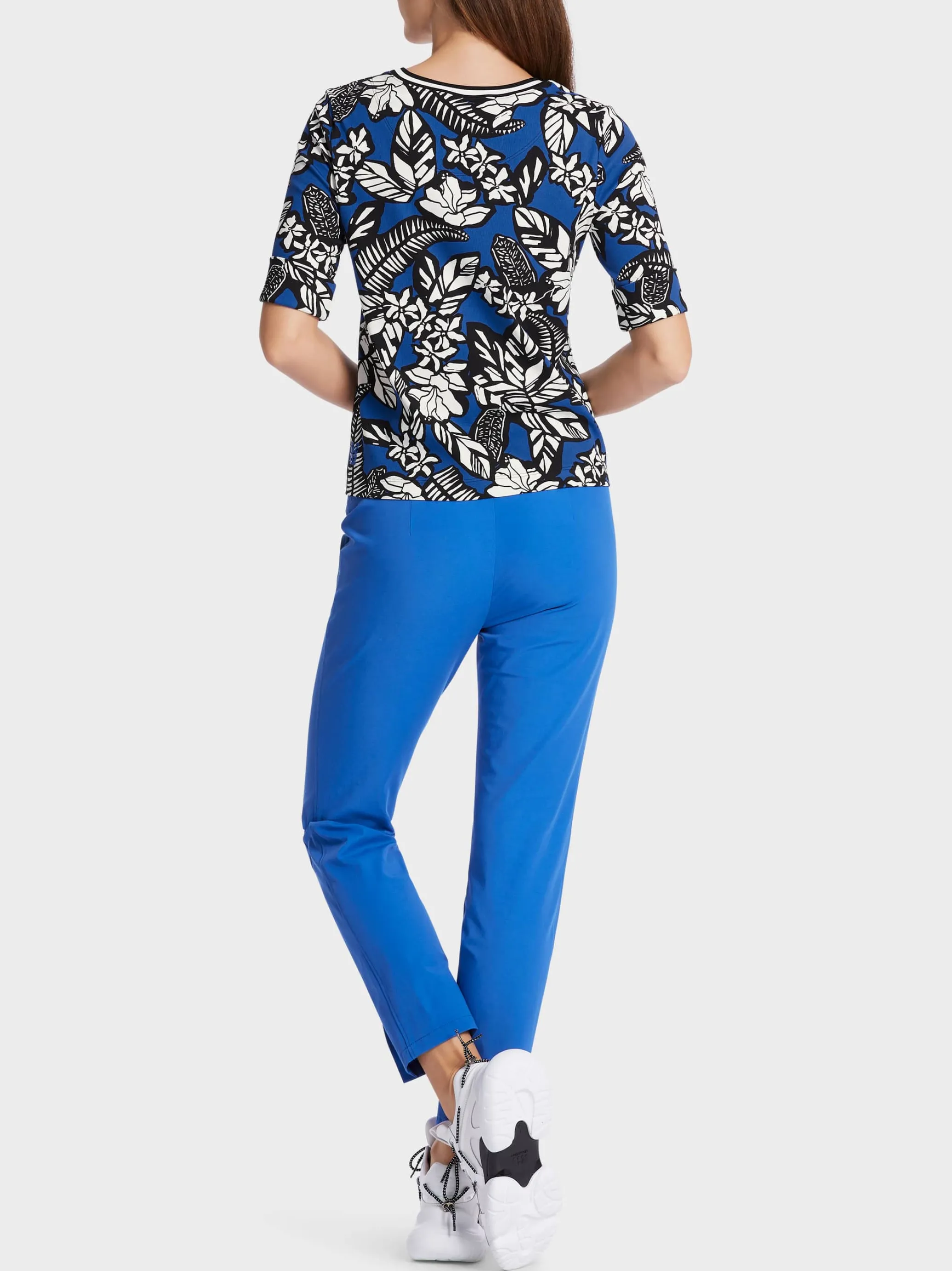 T-SHIRT MIT FLORALEM PRINT-Marc Cain Sale
