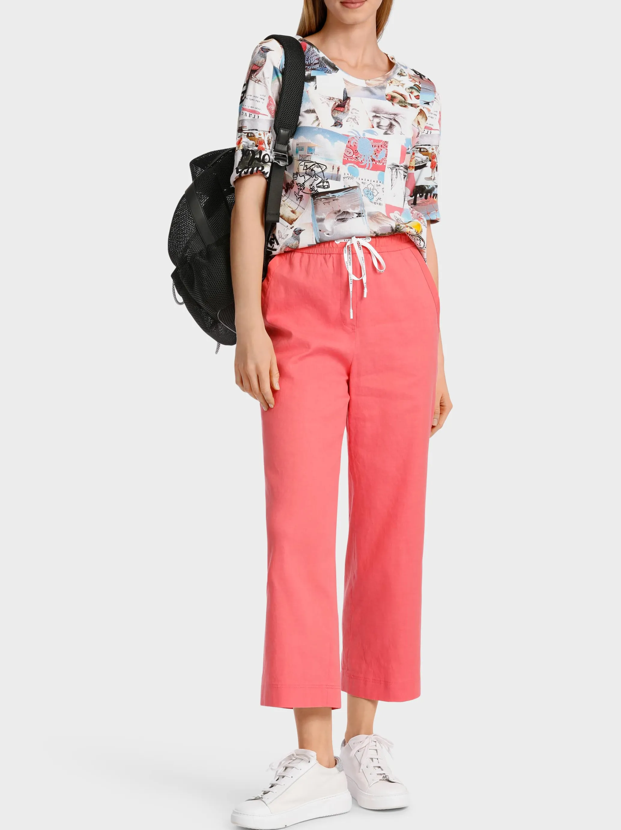 T-SHIRT MIT POSTKARTENPRINT-Marc Cain Cheap