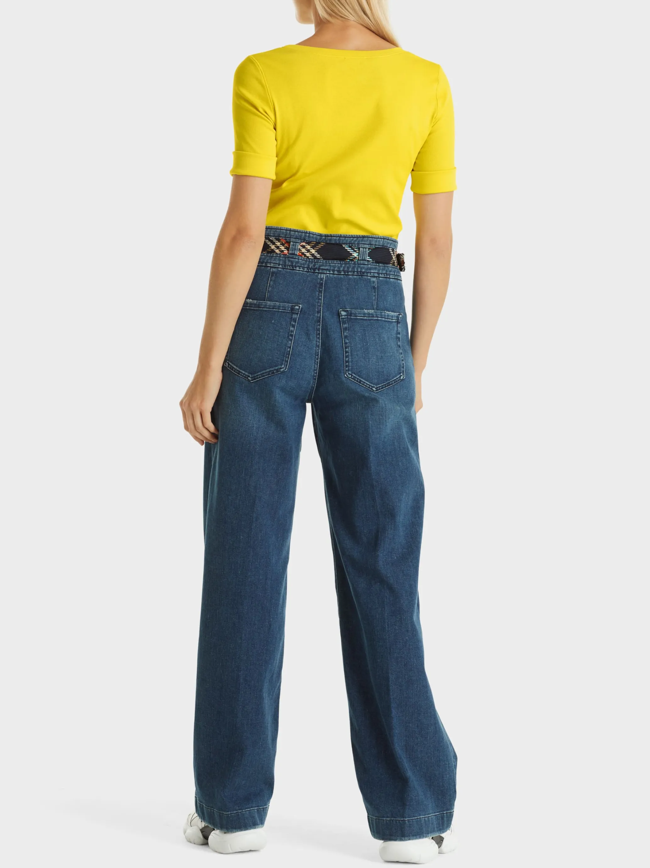 T-SHIRT MIT RUNDHALS-Marc Cain Fashion