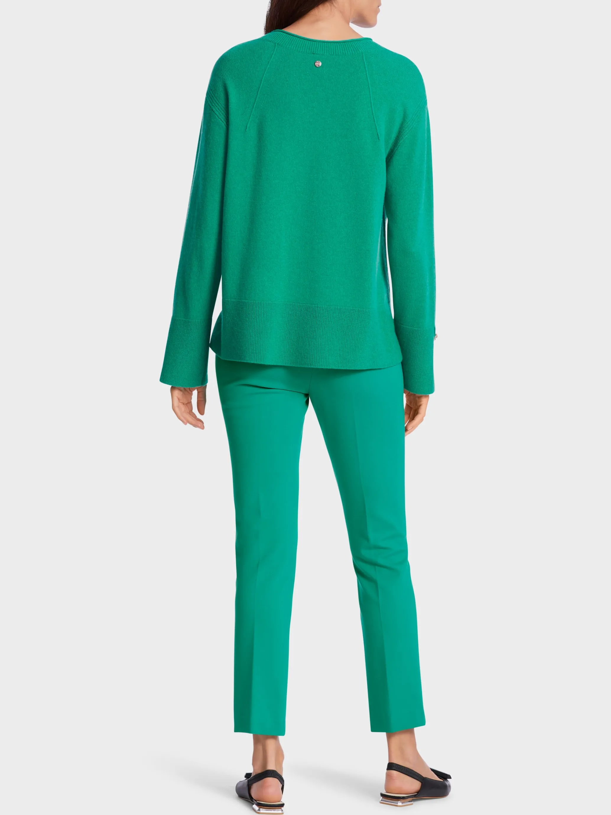 V-NECK-PULLI "RETHINK TOGETHER"-Marc Cain Cheap